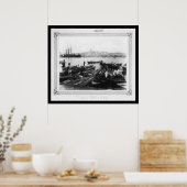 Haven van Sirkeci Istanbul, Turkije 1885 Poster (Keuken)