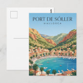 Haven van Sóller Spanje Briefkaart (Voorkant / Achterkant)
