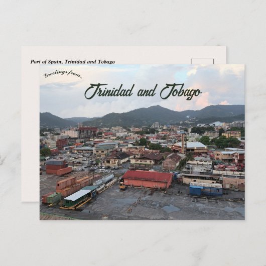 Haven van Spanje Trinidad en Tobago Briefkaart (Voorkant / Achterkant)