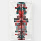 Haven van Spanje, Trinidad en Tobago Skyline Spandoek (Verticaal)