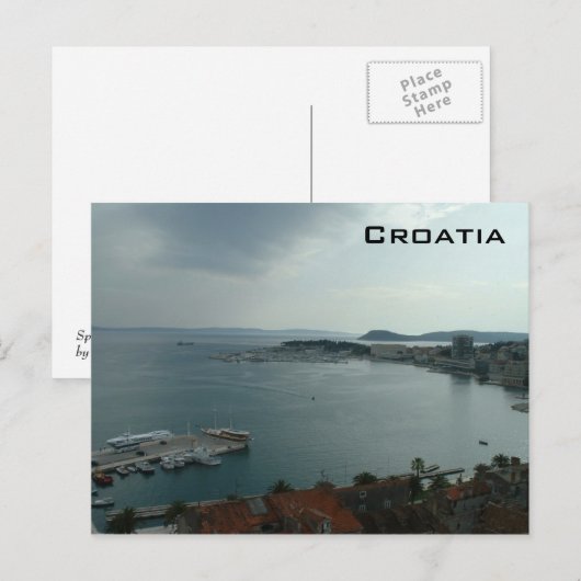 Haven van splitsing briefkaart (Voorkant / Achterkant)