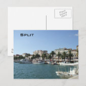 Haven van splitsing briefkaart (Voorkant / Achterkant)