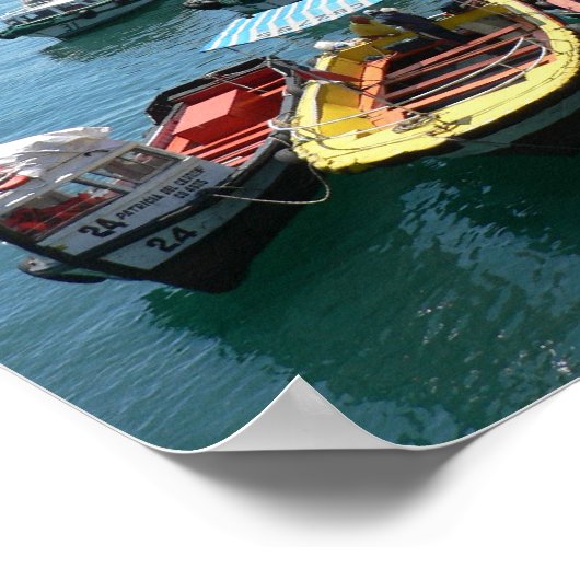 Haven van Valparaiso, Chili Poster (Hoek)