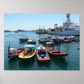 Haven van Valparaiso, Chili Poster (Voorkant)