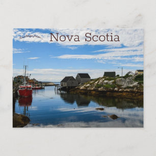 Haven van zee in Nova Scotia Canada Briefkaart