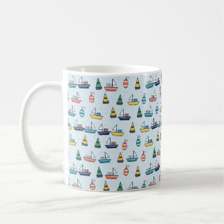 Havenboten en Boeien Patroon Koffiemok
