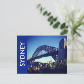 havenbrug blauw briefkaart (Staand voorkant)