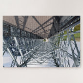 Havenbrug vakwerkbrug bij de ingang van de Al Legpuzzel (Horizontaal)