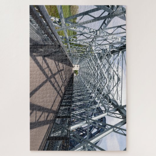 Havenbrug vakwerkbrug bij de ingang van de Al Legpuzzel (Verticaal)