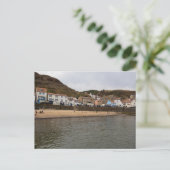 Havengezicht van dorp Staithes Briefkaart (Staand voorkant)