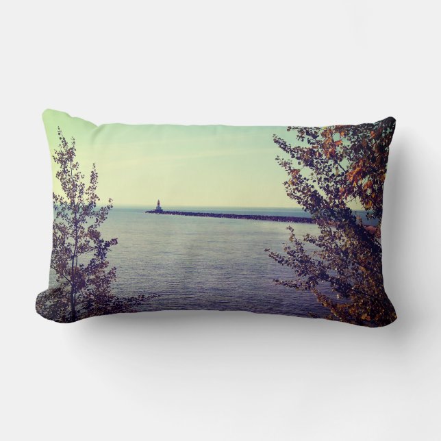 Havenhoofd van Lake Superior Kussen (Voorkant)