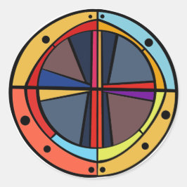 HAVENKRUIS RONDE STICKER