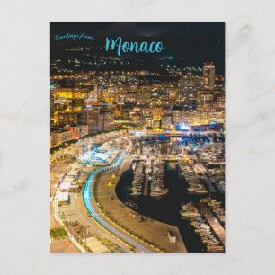 Havenlichten in Monaco Briefkaart