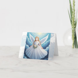 Havenly Angel Gevouwen Dank u Kaart