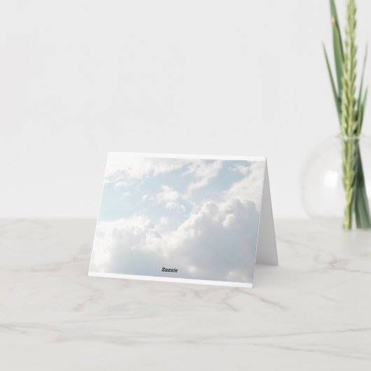 Havenly Angel Gevouwen Dank u Kaart (Achterkant)