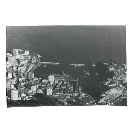  havenoverzicht van het Vorstendom Monaco Kussensloop (Voorkant-Rechts)