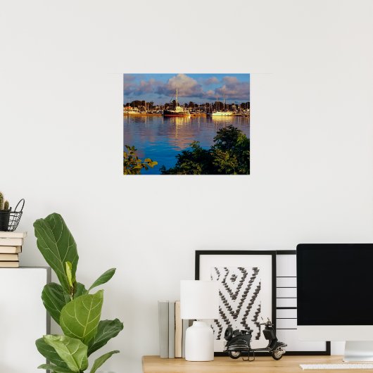 Havenreflectie Poster (Thuiskantoor)