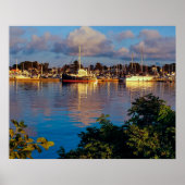Havenreflectie Poster (Voorkant)