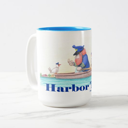 Havenrondvaart Tweekleurige Koffiemok (Voorkant links)