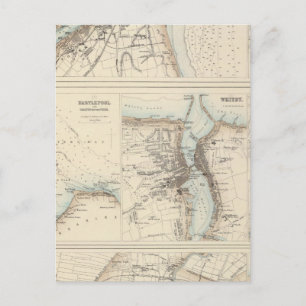 Havens en havens aan de oostkust van Engeland Briefkaart