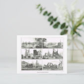 Havens en havens briefkaart (Staand voorkant)