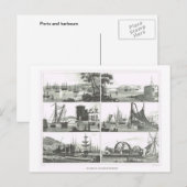 Havens en havens briefkaart (Voorkant / Achterkant)