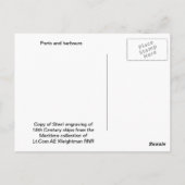 Havens en havens briefkaart (Achterkant)