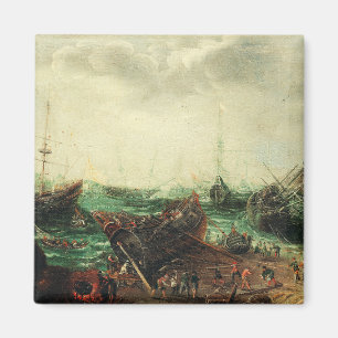 Havenscene van Adam Willaerts Magneet