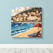 havenstad canvas afdruk (Insitu (Houten vloer))