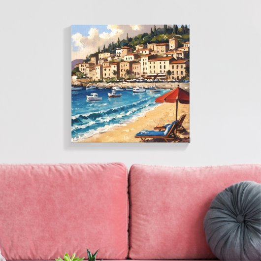 havenstad canvas afdruk (Insitu (Woonkamer))