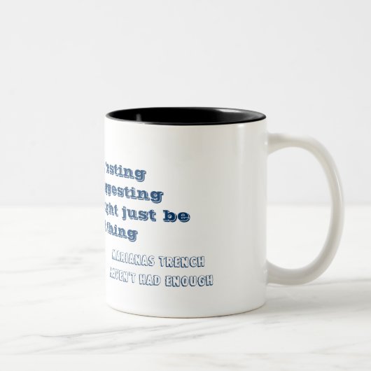 Haven't had enough lyrics mug tweekleurige koffiemok (Rechts)