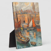  haventoerisme in de haven van Cote d'Emeraude Sai Fotoplaat (Zijkant)