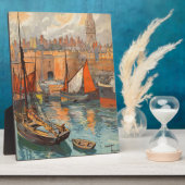  haventoerisme in de haven van Cote d'Emeraude Sai Fotoplaat (Zijkant)