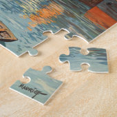  haventoerisme in de haven van Cote d'Emeraude Sai Legpuzzel (Zijkant)