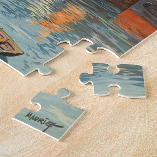  haventoerisme in de haven van Cote d'Emeraude Sai Legpuzzel (Zijkant)