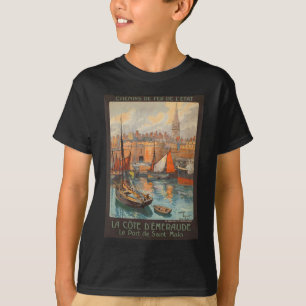  haventoerisme in de haven van Cote d'Emeraude Sai T-shirt