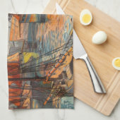  haventoerisme in de haven van Cote d'Emeraude Sai Theedoek (Quarter Fold)