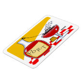 Havenwijnen - Cartoon - Humoureuze testopstelling Magneet (Linkerzijde)