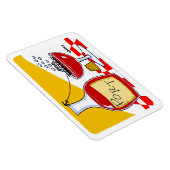 Havenwijnen - Cartoon - Humoureuze testopstelling Magneet (Rechterzijde)