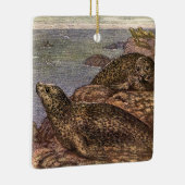  havenzegels, zeedieren voor het leven in de zee keramisch ornament (Rechts)