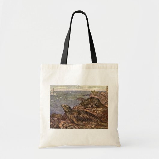  havenzegels, zeedieren voor het leven in de zee tote bag (Voorkant)