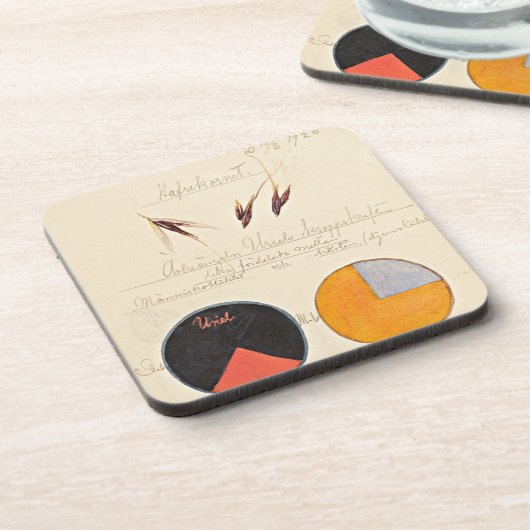 Haver, 1920, van Hilma af Klint Bier Onderzetter (Linkerzijde)