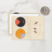 Haver, 1920, van Hilma af Klint Notitiekaartje (Voorkant / Achterkant in situ)