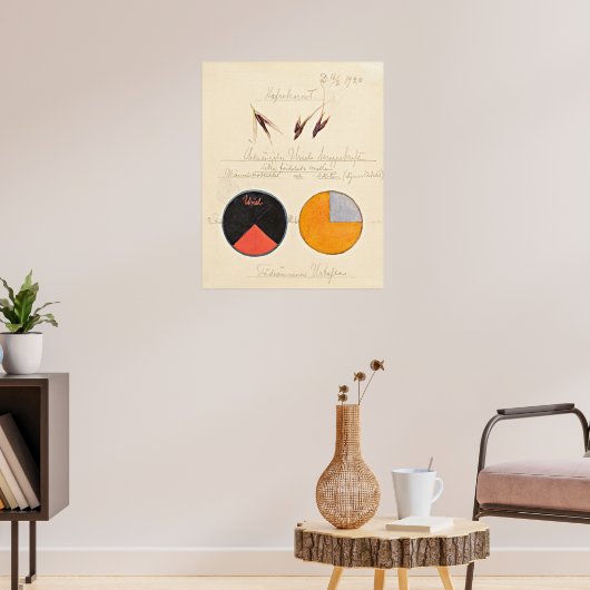 Haver, 1920, van Hilma af Klint Poster (Woonkamer 3)
