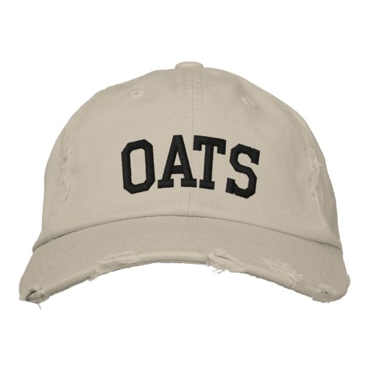 Haver geborduurd Pet (Voorkant)