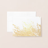 Haver in de zon folie kaarten (Voorkant met envelop)