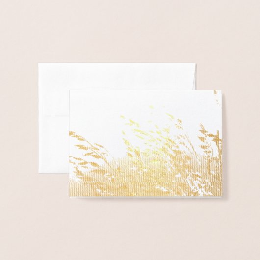 Haver in de zon folie kaarten (Voorkant met envelop)