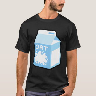 Haver Melk Con Ontbijt Voedsel Vegan Snack Vegetar T-shirt