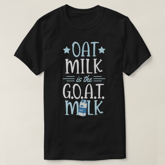 haver-melk: geitenmelk die op basis van C-Plant ve T-shirt (Design voorkant)