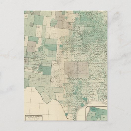 Haver per ingezaaide hectare briefkaart (Voorkant)
